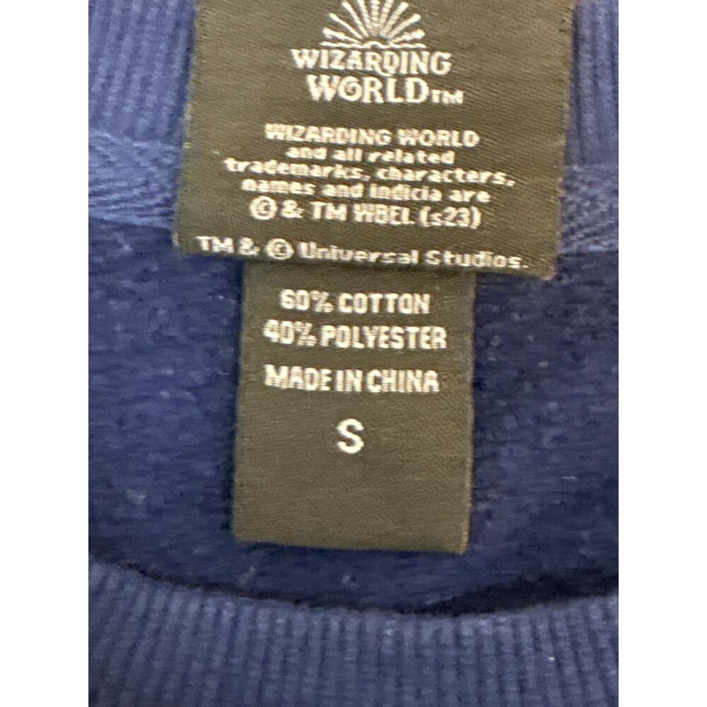 Ravenclaw Wizard world Harry Potter crewneck patchwork sweatshirt S colorblock - Picture 3 of 7